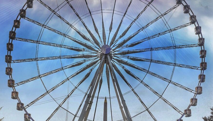 Paris France - The Roue de Paris - Ferris Wheel -