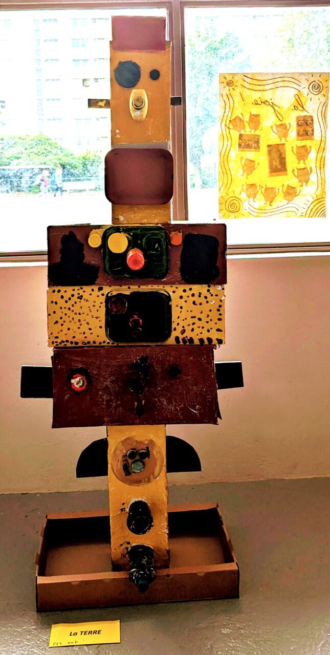 Carton et peinture