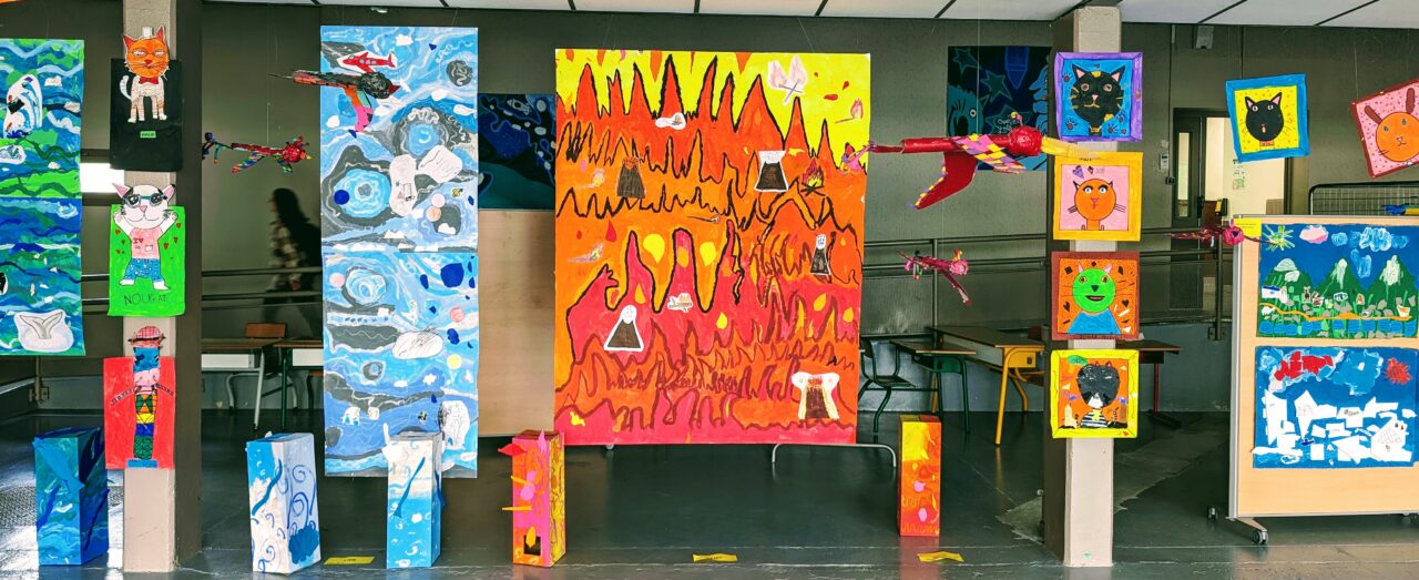 Bricolage, collage et peinture.